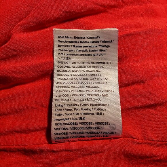 Farm Rio Tiki Bananas Coral Red Tiered Maxi Sundress - Large - Great Condition - Picture 16 of 16